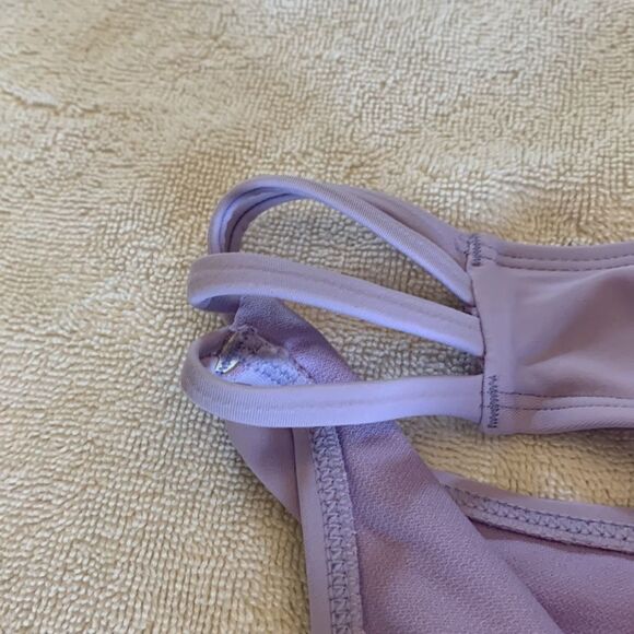 California waves lilac strappy side hipster bikini bottoms Size M NWT - Picture 2 of 5